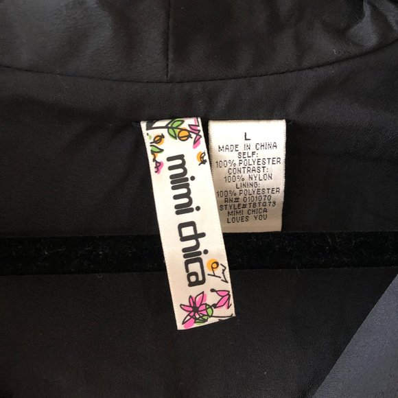 Black Blazer with Gold Sequin Sleeves - Picture 5 of 5